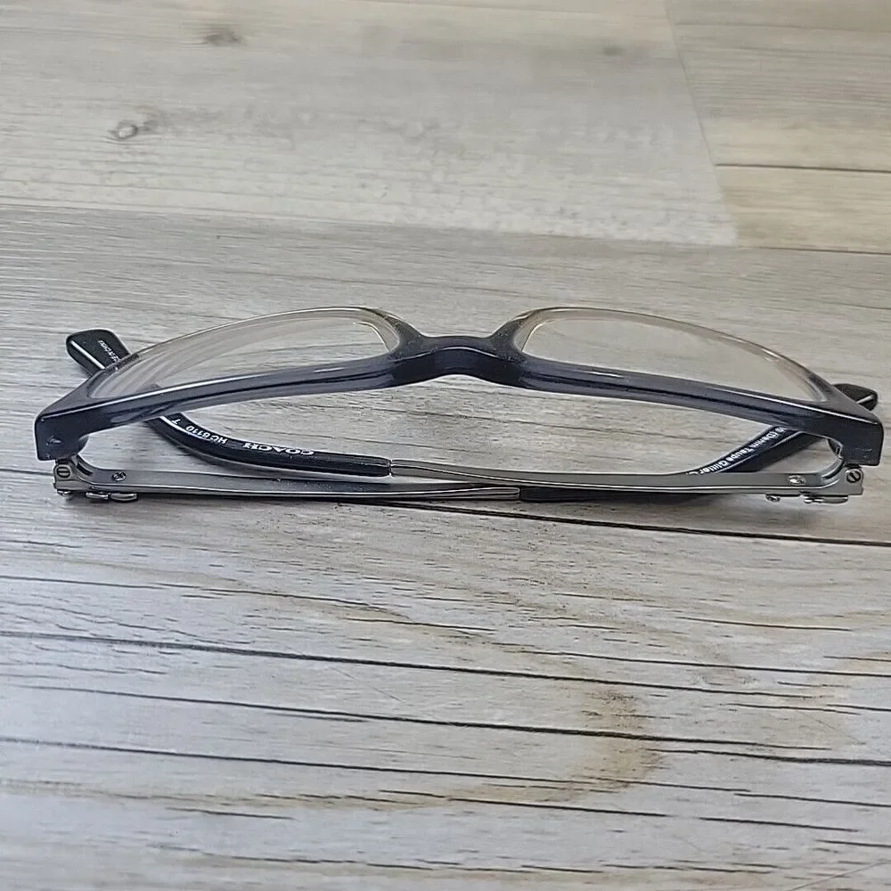 Coach HC 6110 5489 Denim Taupe Glitter Gradient Eyeglasses FRAMES ONLY 50-16-140